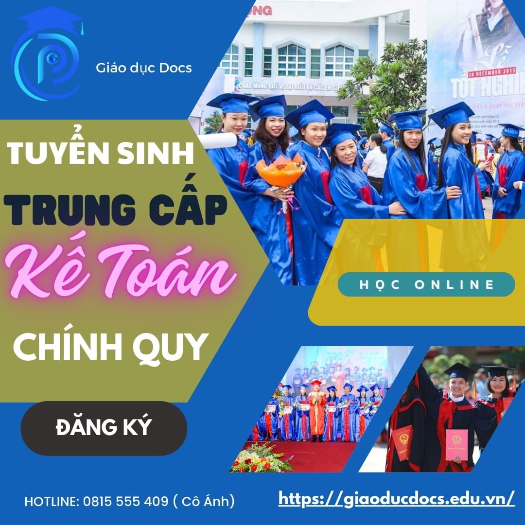 giao duc docs thong bao tuyen sinh trung cap ke toan online